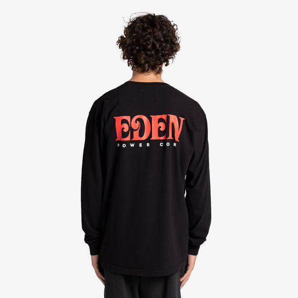 Eden Recycled Longsleeve Tee Black | Red