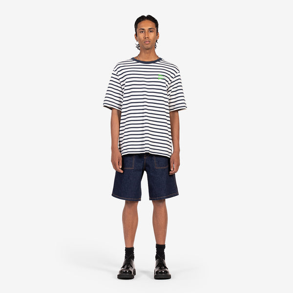 Nautical Striped Oversize T-Shirt Midnight Blue