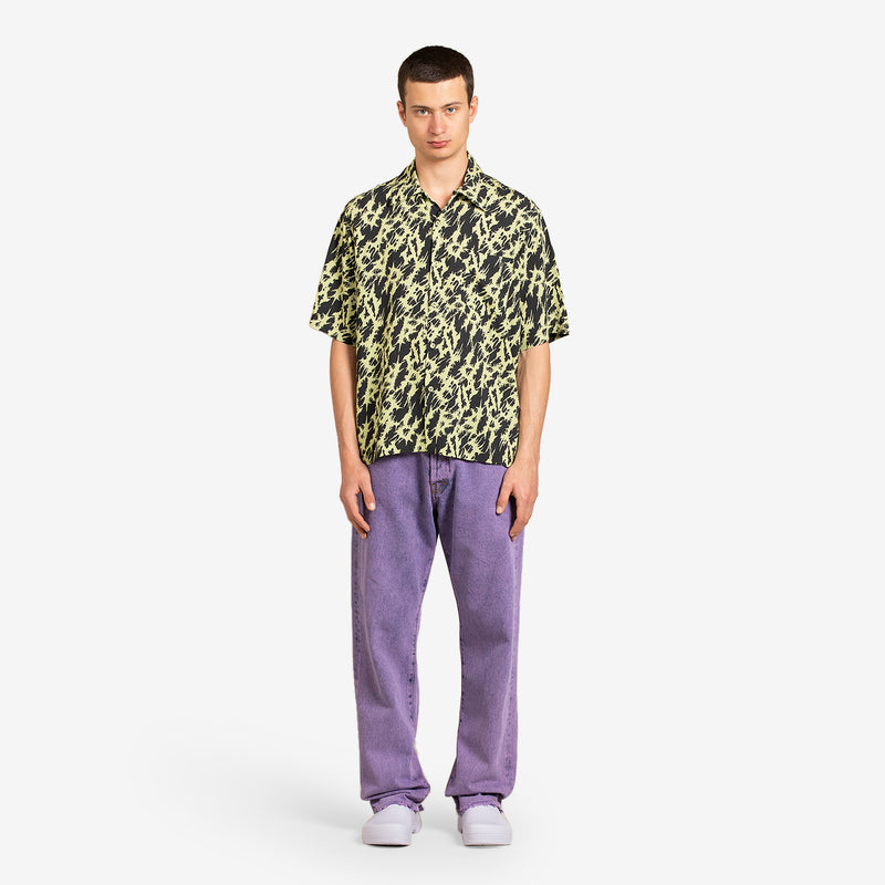 Metal Hawaiian Shirt Yellow