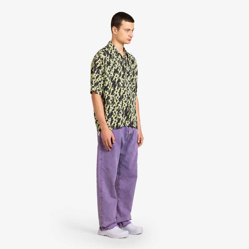 Metal Hawaiian Shirt Yellow