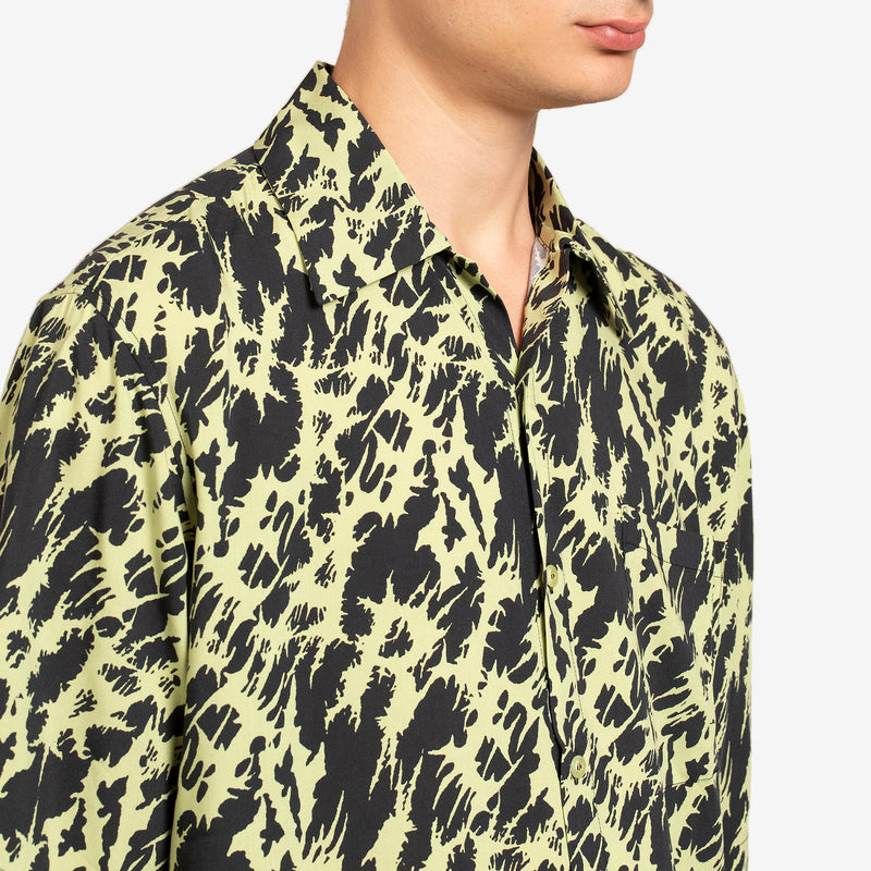 Metal Hawaiian Shirt Yellow