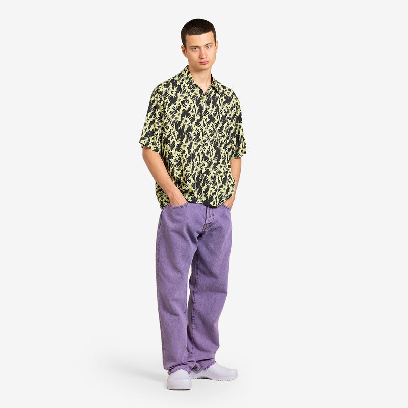 Metal Hawaiian Shirt Yellow