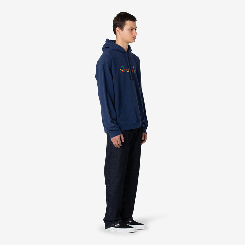 Benettics Vintage Wash Hoodie Navy