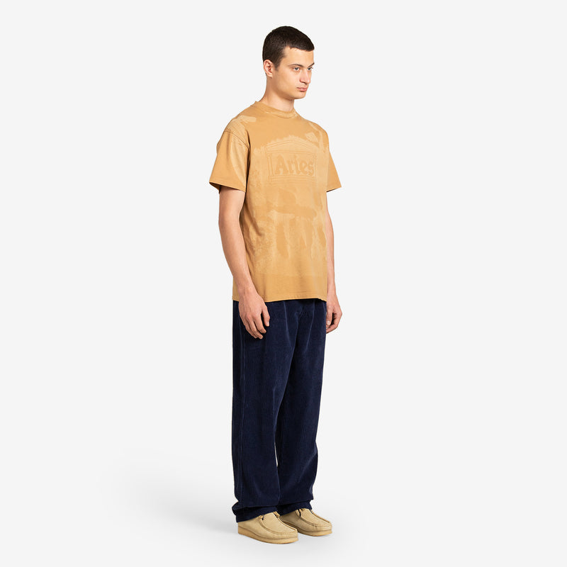 Lasered Mega Temple Tee Camel