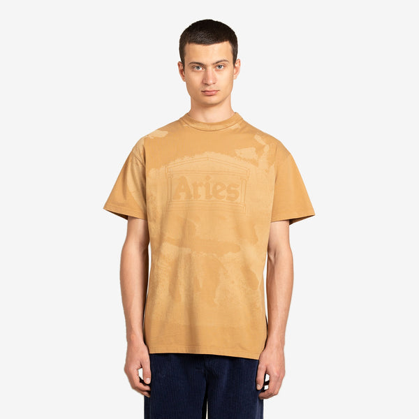 Lasered Mega Temple Tee Camel
