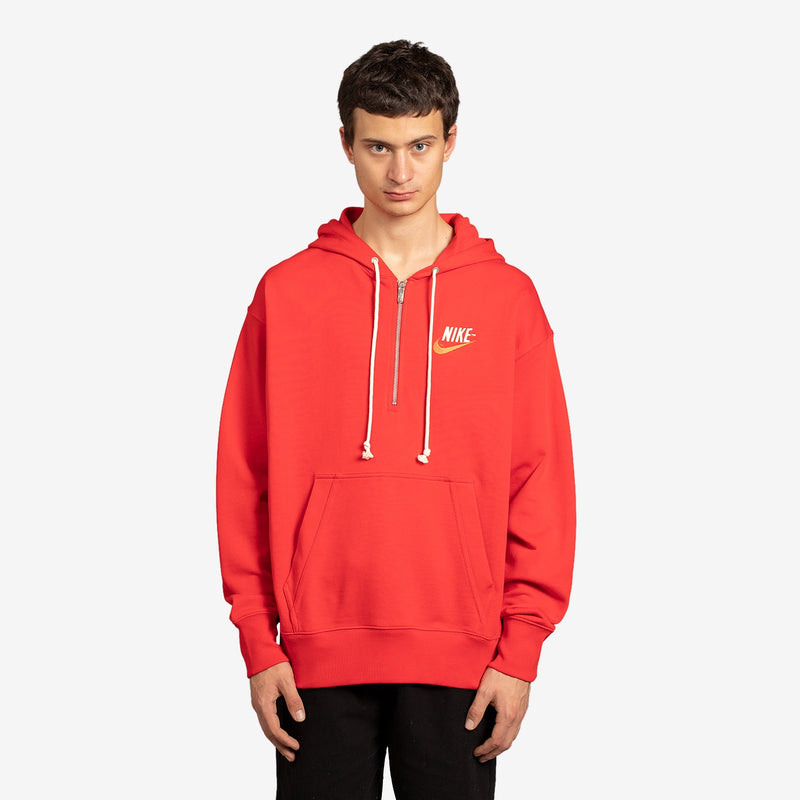 Trend French Terry Pullover Hoodie University Red