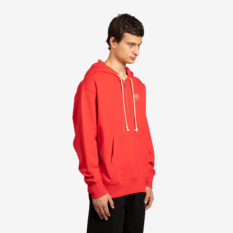 Trend French Terry Pullover Hoodie University Red