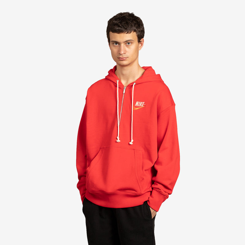 Trend French Terry Pullover Hoodie University Red