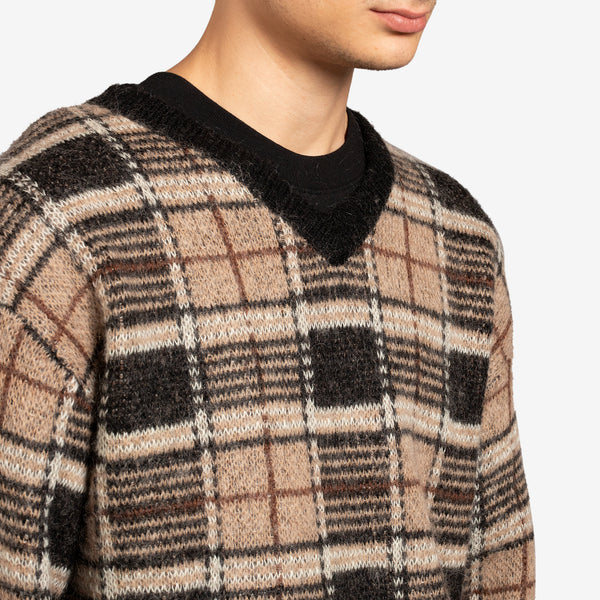 Roq V Neck Sweater Brown