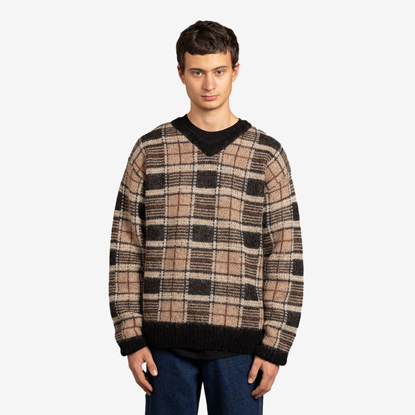 Roq V Neck Sweater Brown