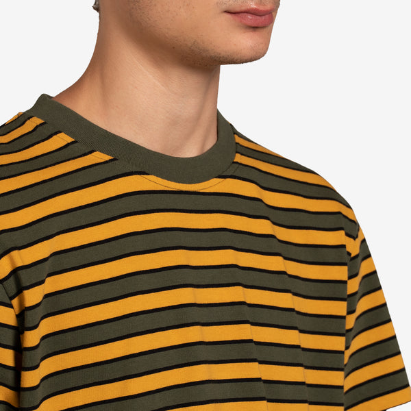 Bobby Stripe T-Shirt Dark Green