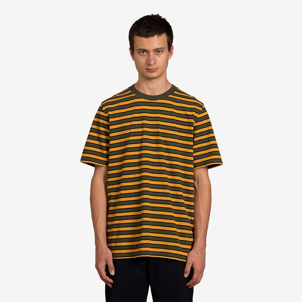 Bobby Stripe T-Shirt Dark Green
