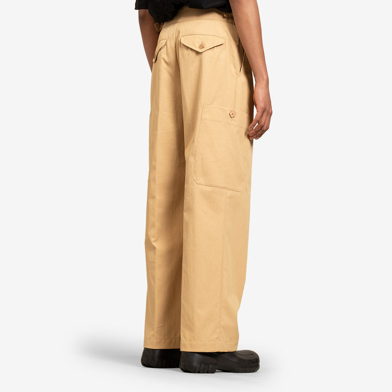Cargo Trousers Beige Pants