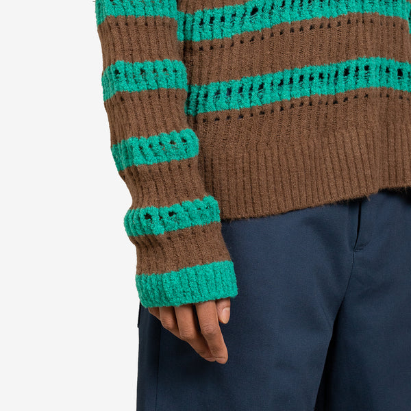 Burble Polo Sweater Khaki |Green