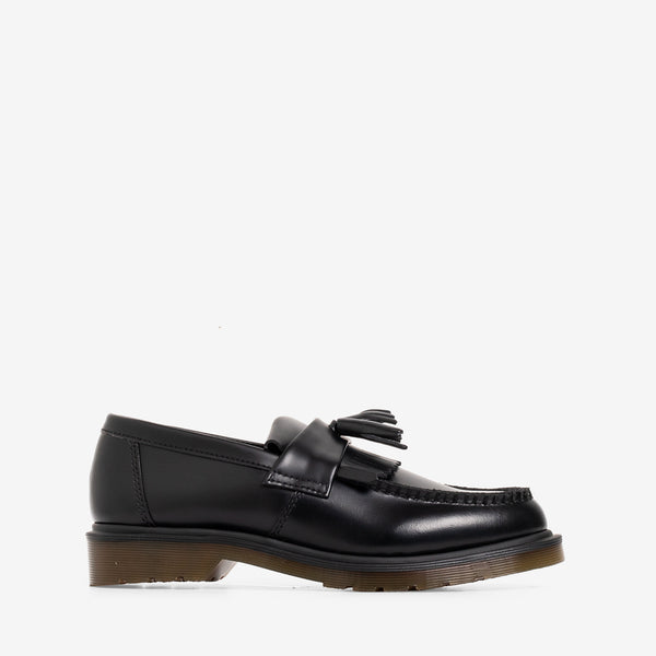 Adrian Tassel Loafer Black Polished Smooth