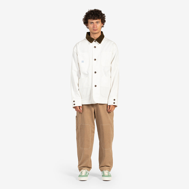 Paperclip Apron Jacket White