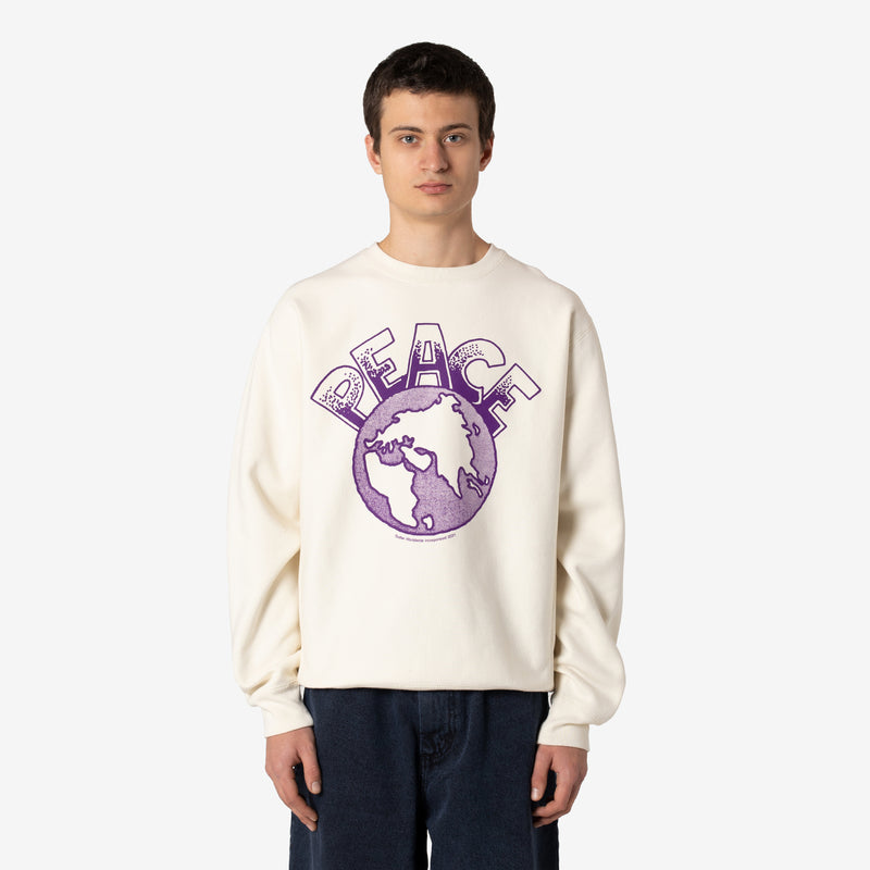 Peace Crewneck Sweatshirt Bone