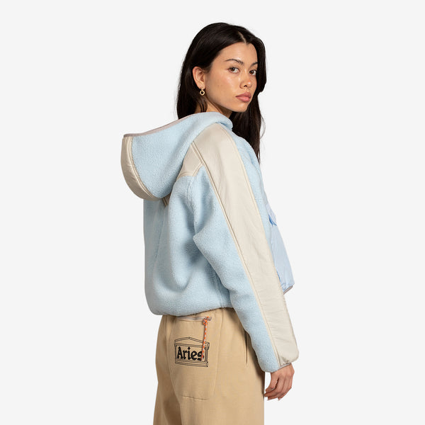 Women's Jordan Fleece Hoodie Celestine Blue | Oatmeal | College Grey