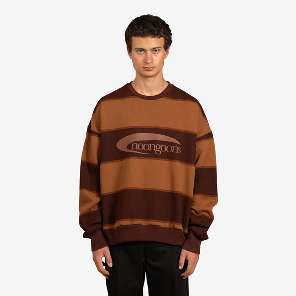 Big Stripe Icon Sweatshirt Brown | Dark Brown