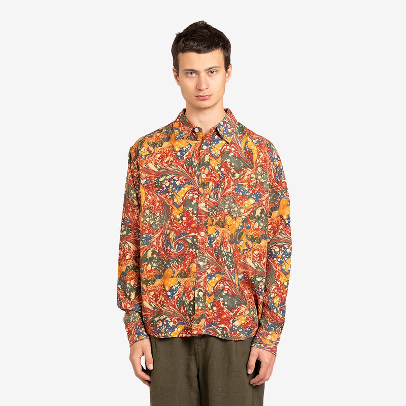 Marbleized Longsleeve Shirt Multi