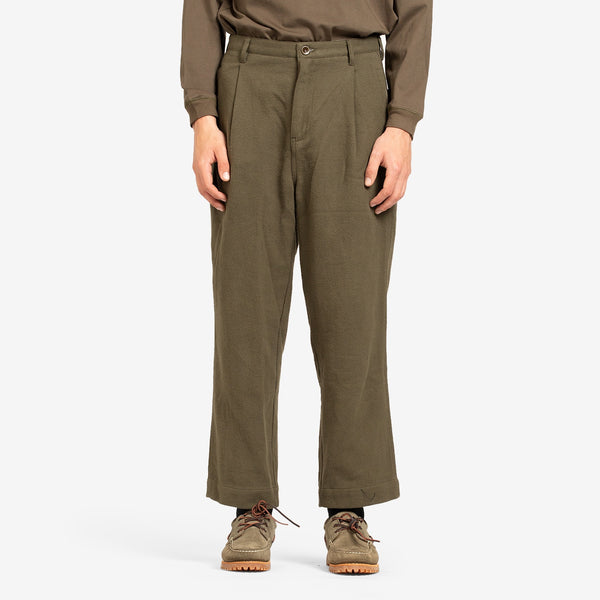 Duster Pleated Pant Olive