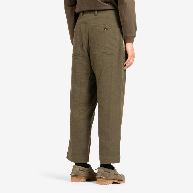 Duster Pleated Pant Olive