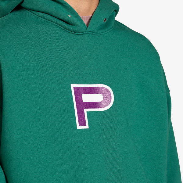 Block "P" Hoodie Dark Green