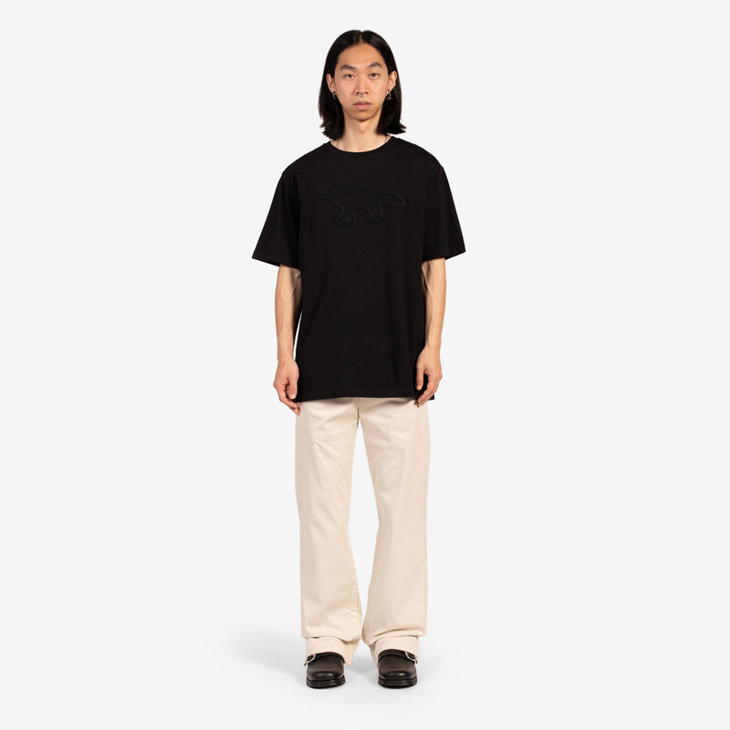 Contour Fox Patch Relaxed T-Shirt Black