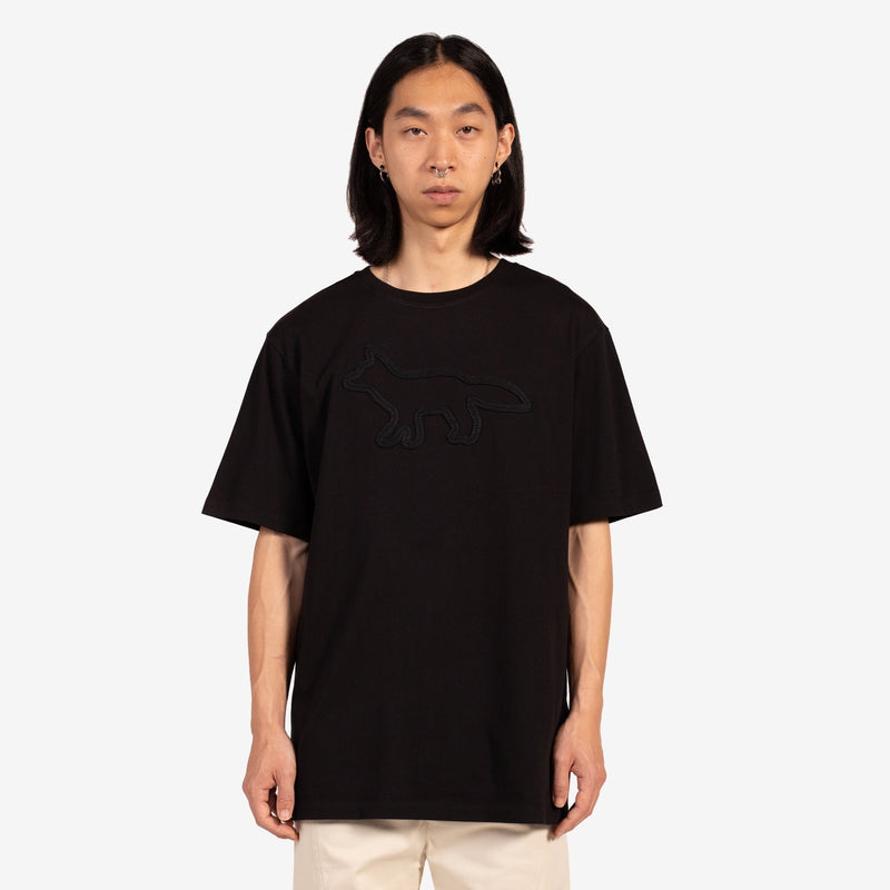 Contour Fox Patch Relaxed T-Shirt Black