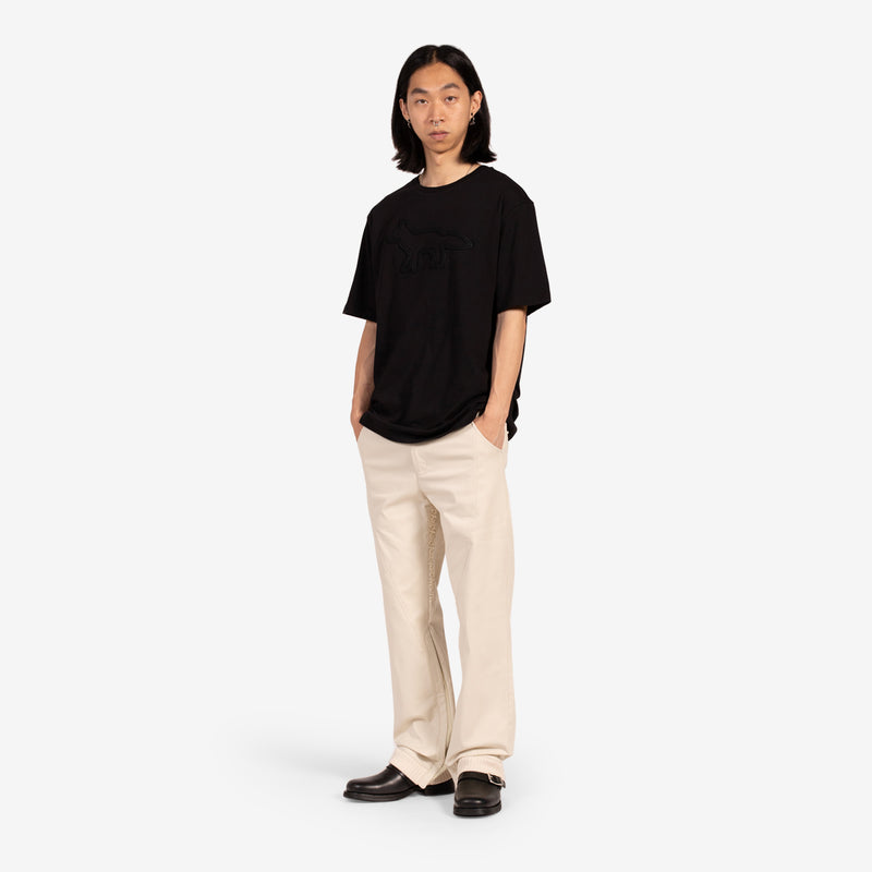 Contour Fox Patch Relaxed T-Shirt Black