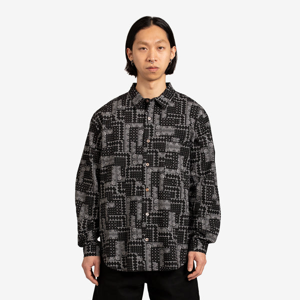 Paisley Easy Shirt Black