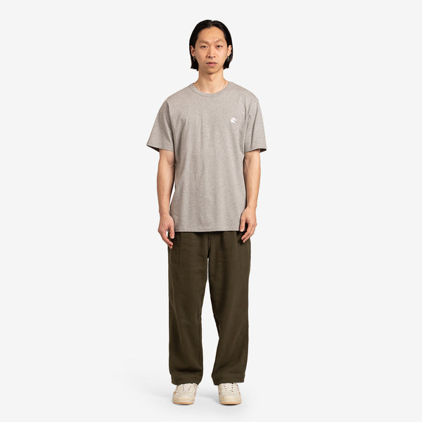 Monochrome Fox Head Patch Classic T-Shirt Grey Melange
