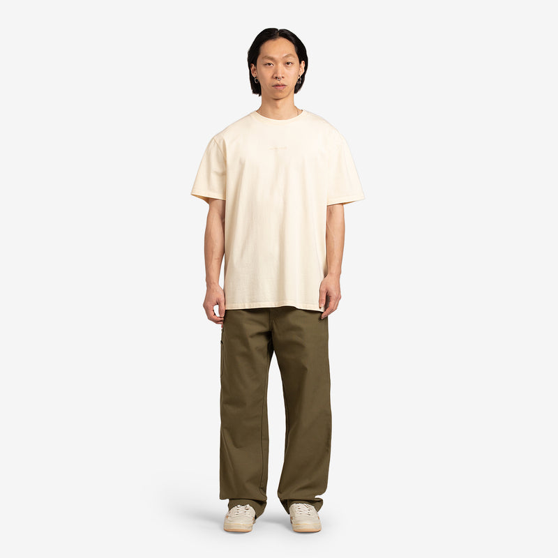 Maison Kitsuné Paris Embroidery Relaxed T-Shirt Ecru