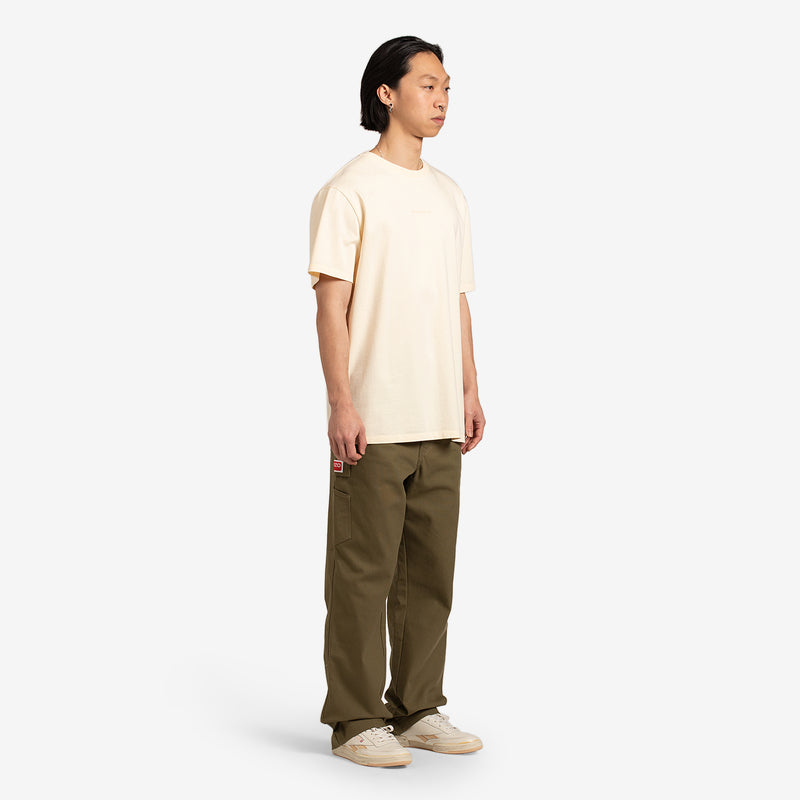 Maison Kitsuné Paris Embroidery Relaxed T-Shirt Ecru