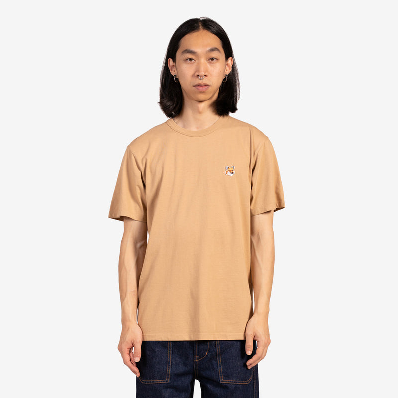 Fox Head Patch Classic T-Shirt Beige