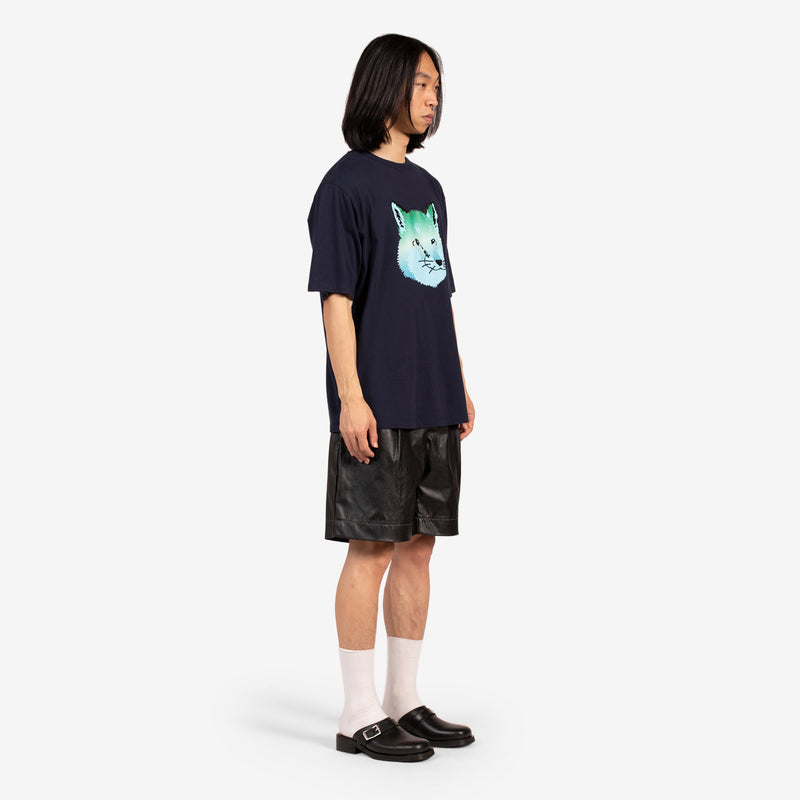 Vibrant Fox Head Easy T-Shirt Navy