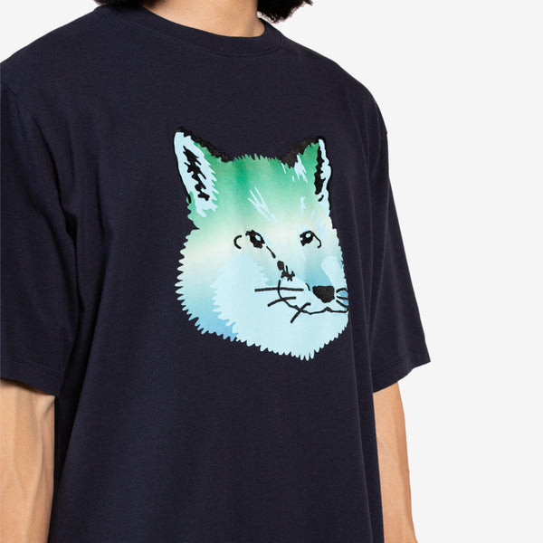 Vibrant Fox Head Easy T-Shirt Navy