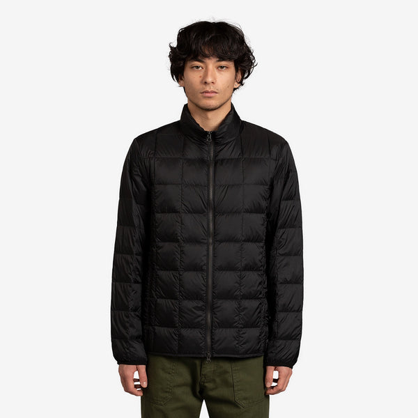 High Neck Zip Down Jacket Black