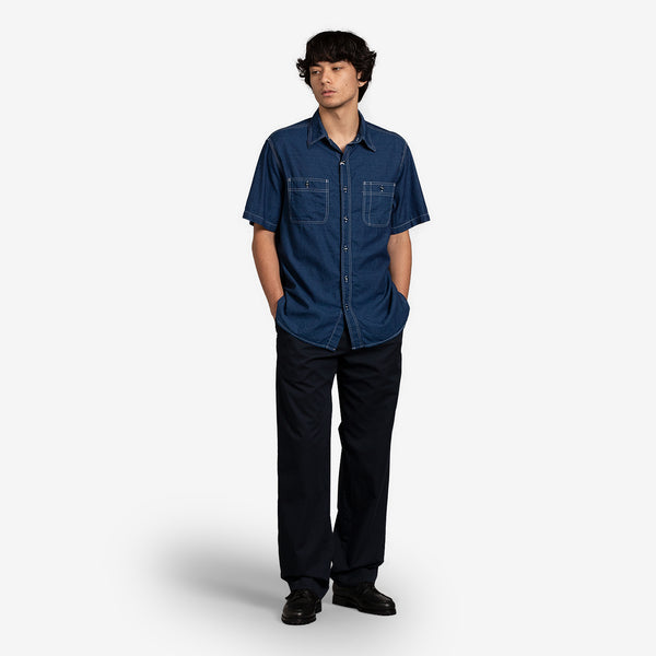 B+ Work Chambray Work Shirt Indigo