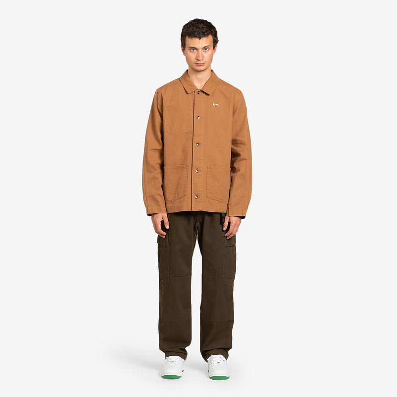 Nike Life Unlined Chore Coat Ale Brown | White