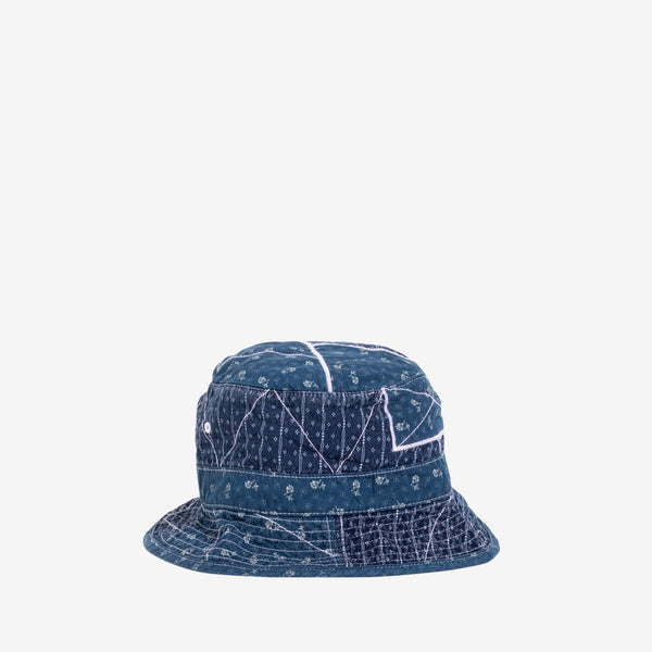 Cotton-Linen Bucket Hat Patchwork Quilt