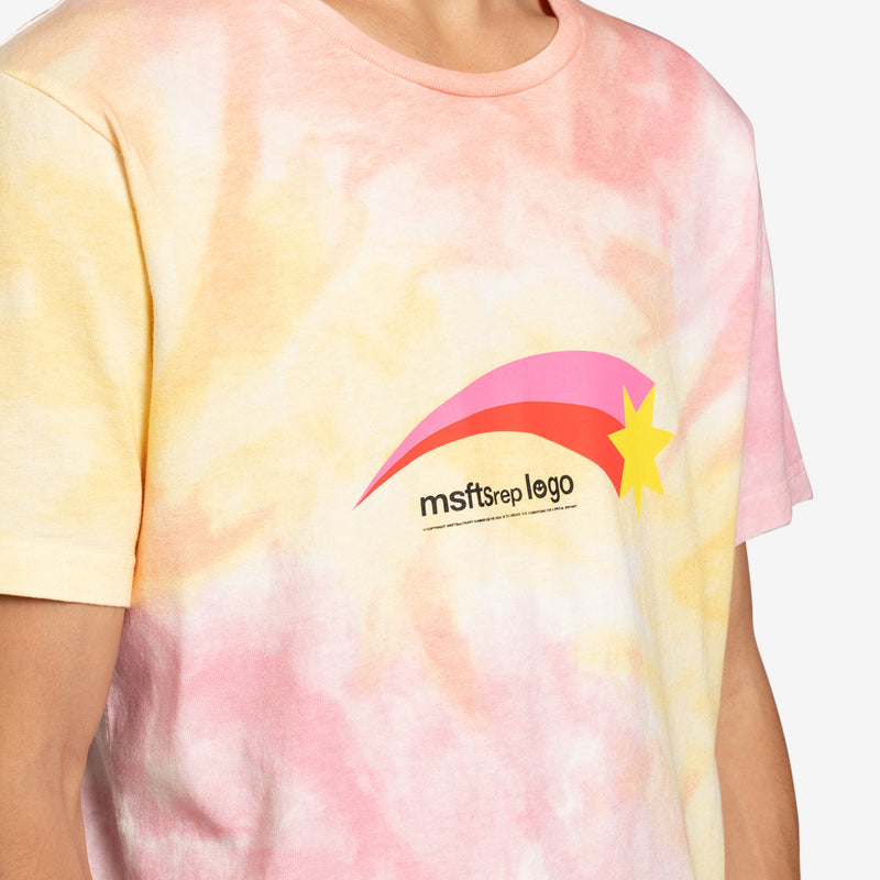 Tie-Dye Star Logo T-Shirt Pink