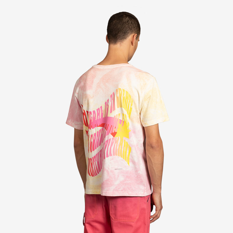 Tie-Dye Star Logo T-Shirt Pink