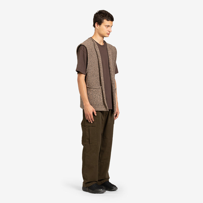 Rolled Edge Waistcoat Hedgehog Brown