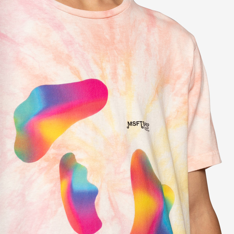 Abstract T-Shirt Tie-Dye Pink
