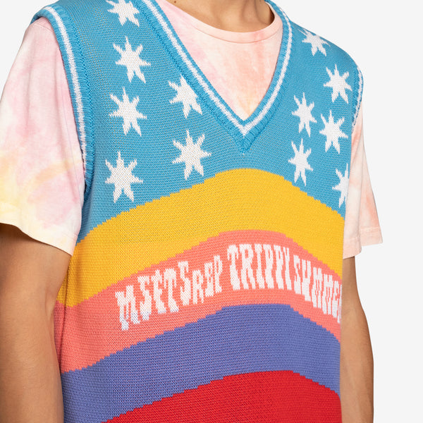 Rainbow Knit Vest Multi