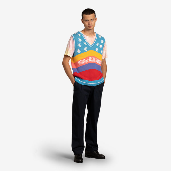 Rainbow Knit Vest Multi