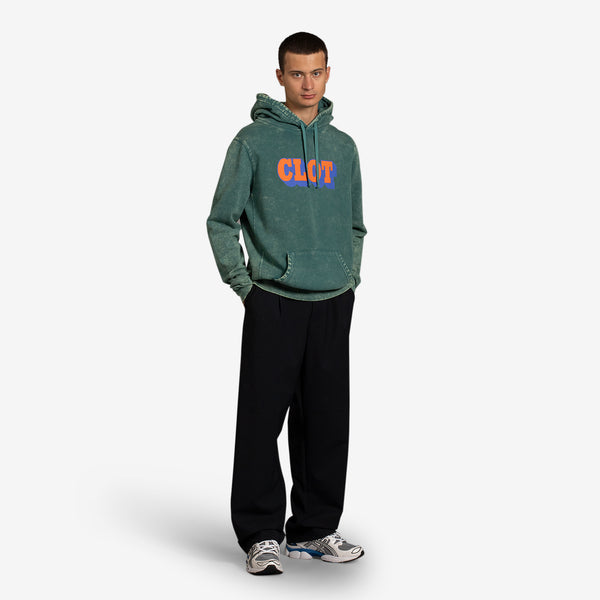 CLOT Shadow Logo Hoodie Green