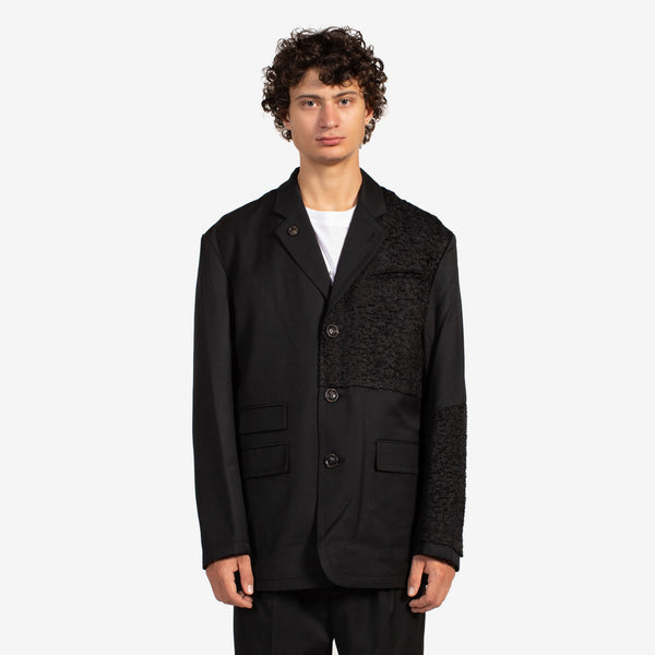 Reversible Wool Denim Jacket Black