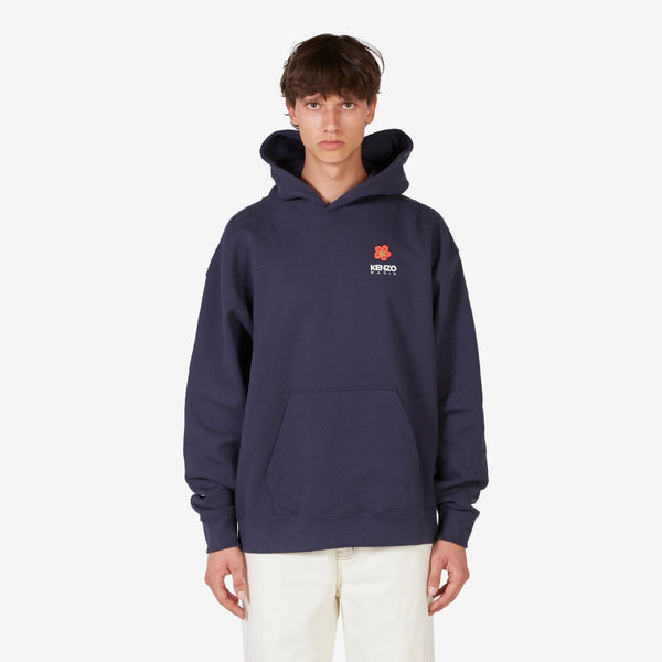 Boke Flower Hoodie Midnight Blue